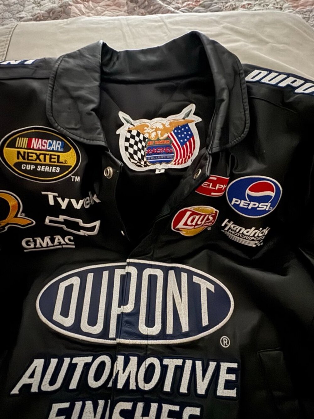 Vintage Jeff Hamilton Racing - Jeff Gordon DuPont NASCAR Genuine Leather Jacket
